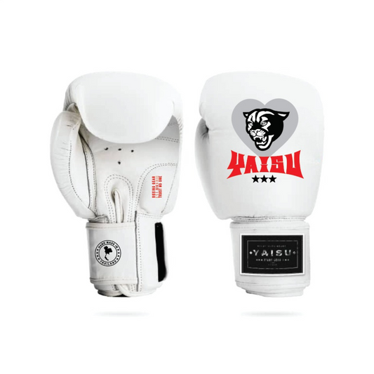 Yaisu Muay Thai Gloves - Heart (White)