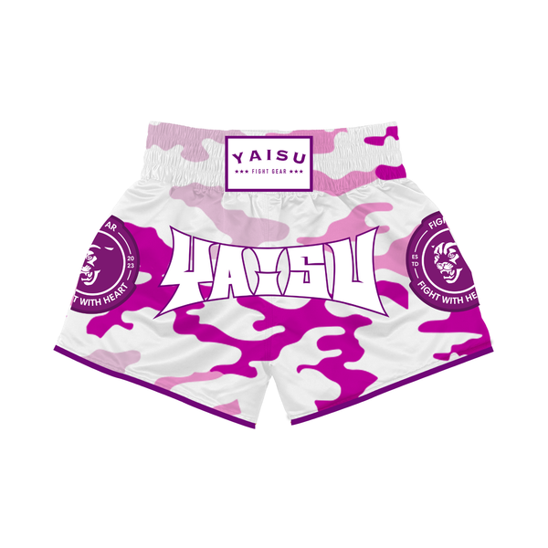 Muay Thai Shorts - Pink Camo