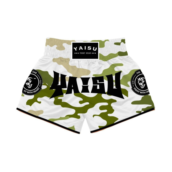 Muay Thai Shorts - Green Camo