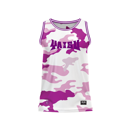 Yaisu Polyester Jersey - Pink Camo
