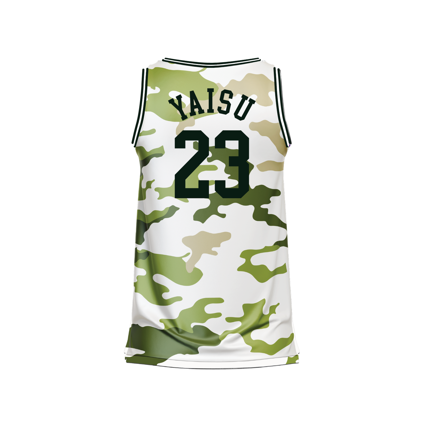 Yaisu Polyester Jersey - Green Camo