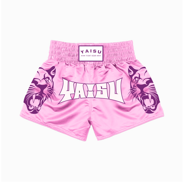 Muay Thai Shorts - Pink Cougard V1