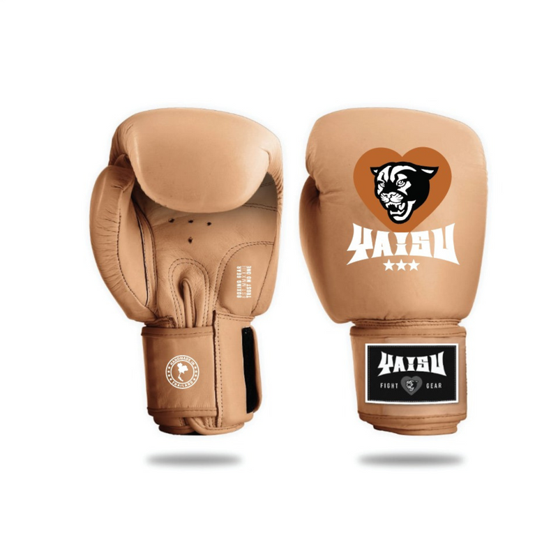 Yaisu Muay Thai Gloves - Heart (Brown)