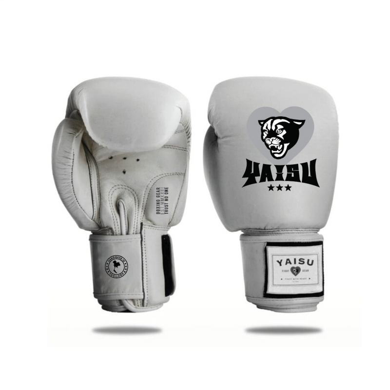 Yaisu Muay Thai Gloves - Heart (Grey)