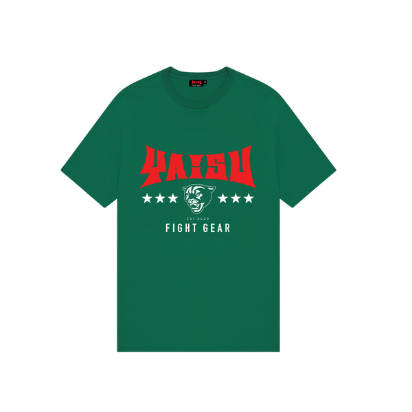 Yaisu Green T-Shirt (Red Logo)