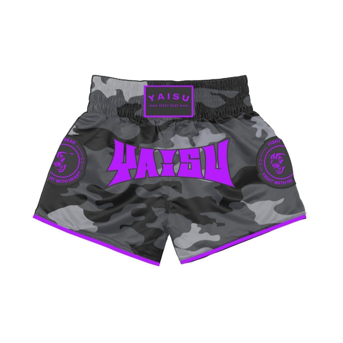 Muay Thai Shorts - Purple Camo